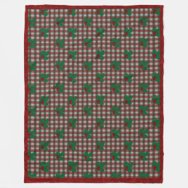 Manta Polar Xmas Gingham Throw Blanket de 1940