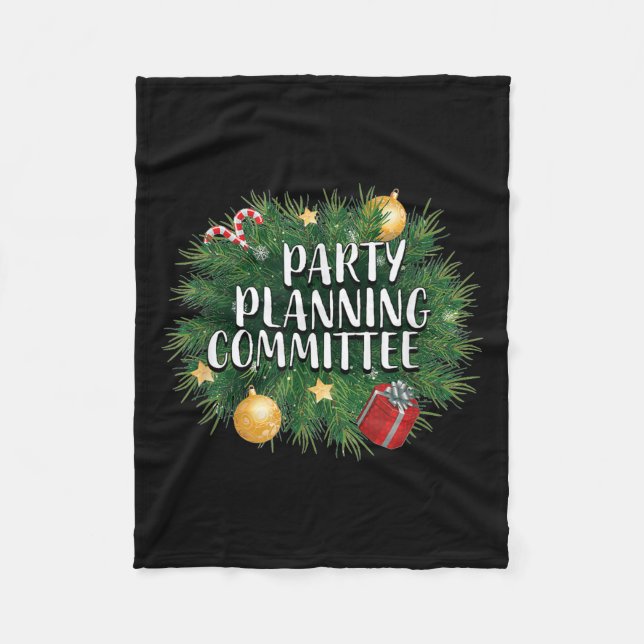 Manta Polar Xmas Party Planning Tees &amp; Aparel _ Red Party  (Anverso)