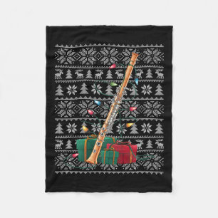 Manta Polar Xmas Sweater Style Ugly Musical Fluctuation Navida