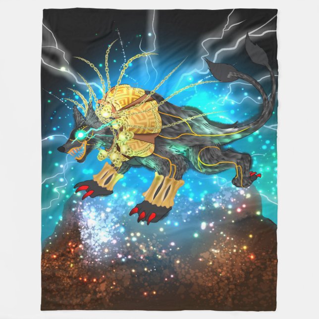 Manta Polar Xolotl el dios azteca (Anverso)
