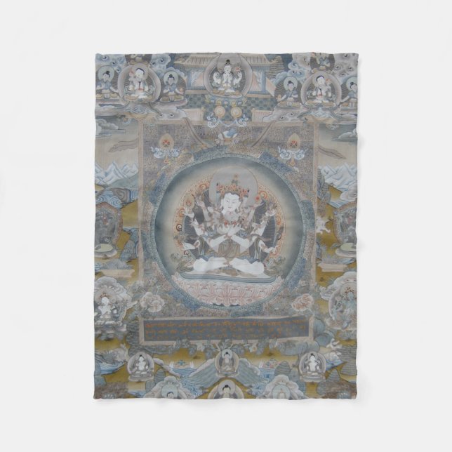 Manta Polar Yab Yum Vajrasattva Fleece Blanket (Anverso)
