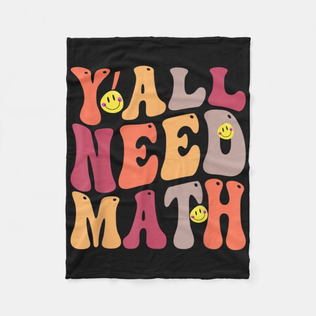 Manta Polar Yall Necesita Feliz Matemática (Anverso)