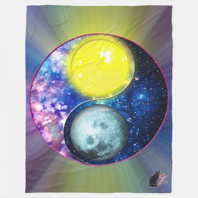 Manta Polar Yang-Yin / Sol-Luna (Anverso)