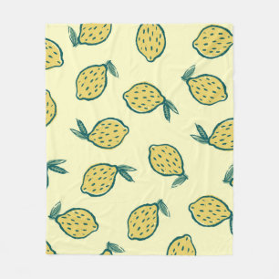 Manta Polar Yellow background with lemons. Lemon. background w