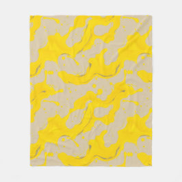 Manta Polar Yellow Organic Abstract