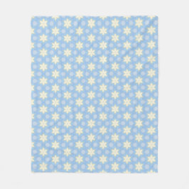 Manta Polar Yellow stars on Pale blue blanket