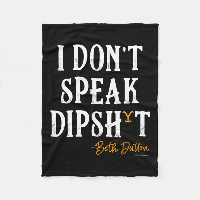 Manta Polar Yellowstone - Beth Dutton I Don't Speak Dip  (Anverso)