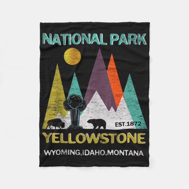 Manta Polar Yellowstone Wyoming Us National Park Camping Hikin (Anverso)