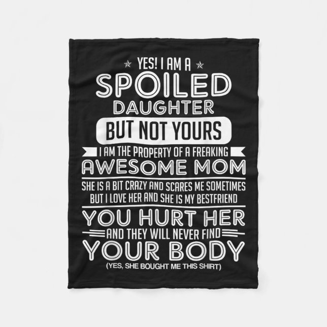 Manta Polar Yes! I Am A Siled Daughter But Not Yours I Am The  (Anverso)