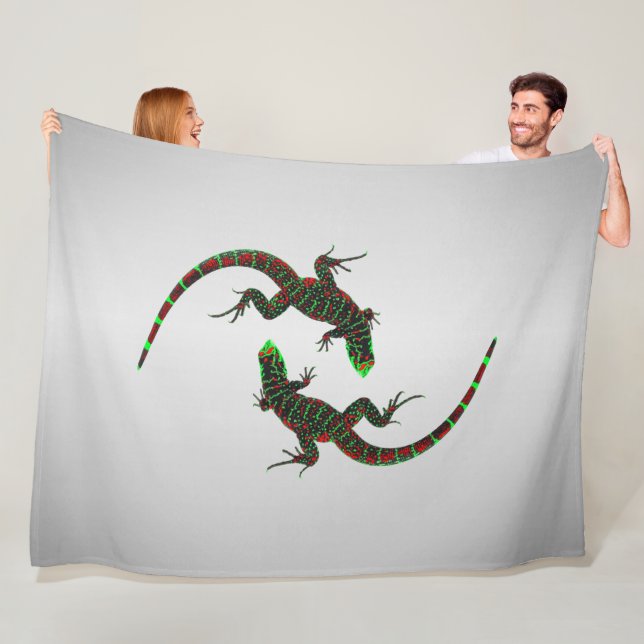 Manta Polar Yin Yang Lizards Silver (In situ)
