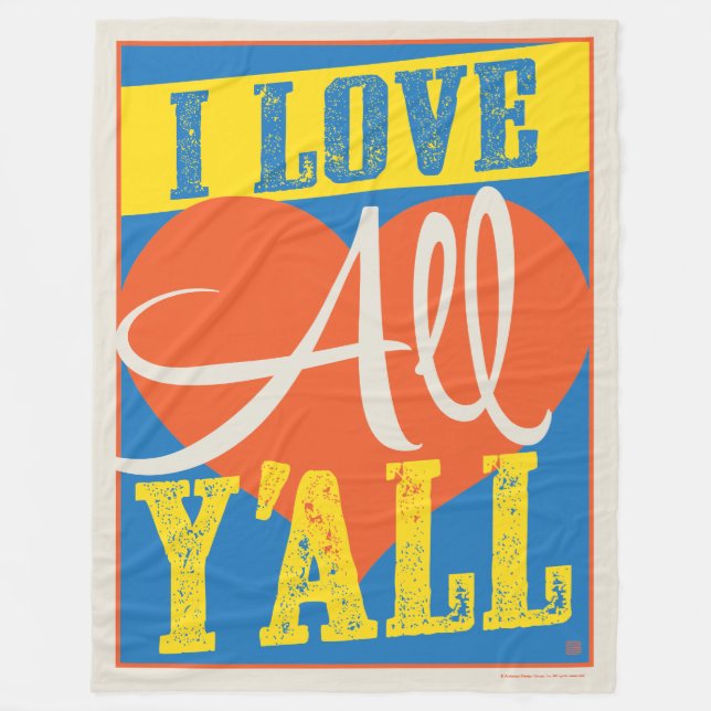 Manta Polar Yo amo a todos (Anverso)