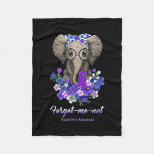 Manta Polar Yo no las flores de elefante Alzheimerheimer la gu