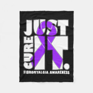 Manta Polar Yo Uso La Cinta Púrpura Fibromialgia Conciencia