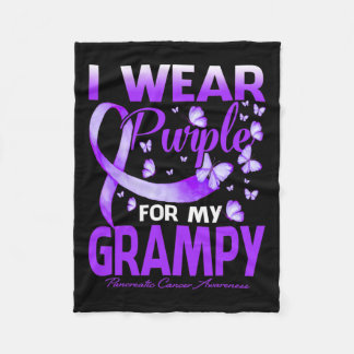 Manta Polar Yo Uso Púrpura Para Mi Gramoso Cáncer Pancreático