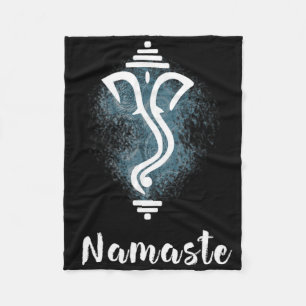 Manta Polar Yoga Ganesha Chakra Namaste Energía Loto Karma Om