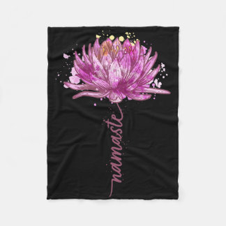 Manta Polar Yoga Namaste Flor de Loto Yoga Nenúfar Yoga Sma