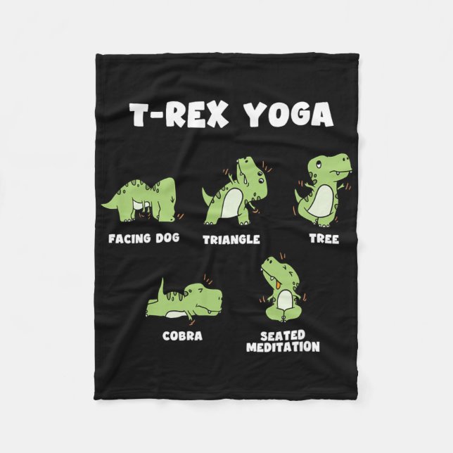 Manta Polar Yoga T-rex  (Anverso)