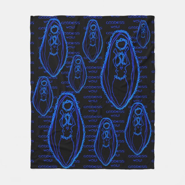 Manta Polar Yoni, diosa de Towanda (Anverso)