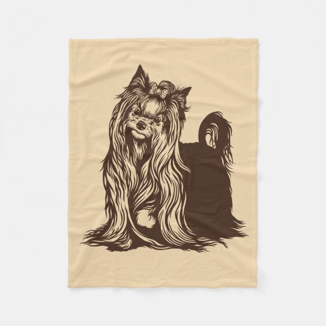 Manta Polar yorkshire terrier (Anverso)