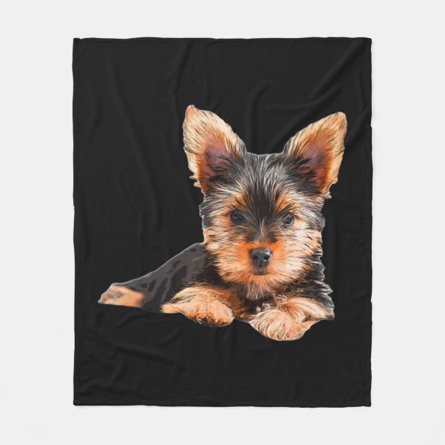Manta Polar Yorkshire terrier Yorkie Puppy Dog (Anverso)