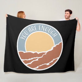 Manta Polar You Are Enough Self Love Motivational Quote Logo