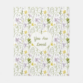 Manta Polar You Are Loved Floral Heart Mug