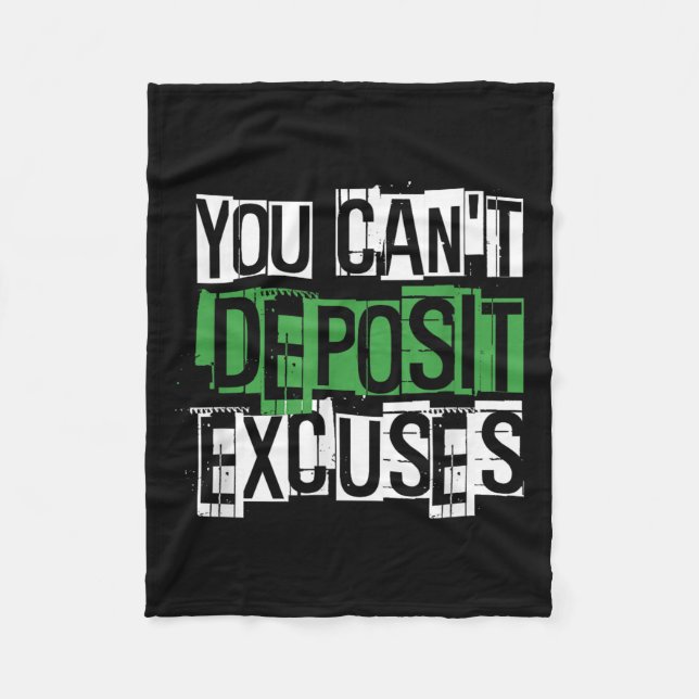 Manta Polar You Can't Desit Excuses Motivational For Entrepren (Anverso)