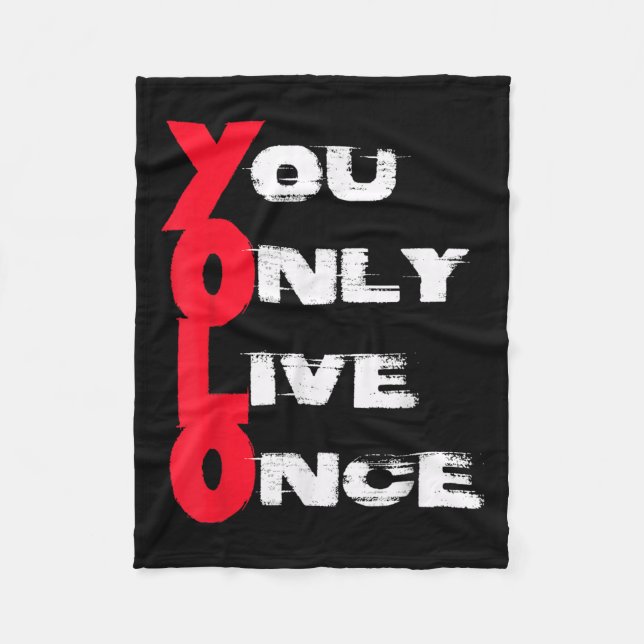 Manta Polar You Only Live Once _ Motivation Quote _ Insration  (Anverso)