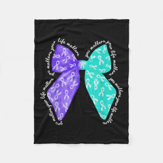 Manta Polar You S Your Life S Suicide Prevention Awareness  (Anverso)