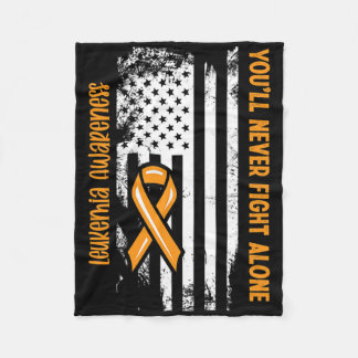 Manta Polar You'll Never Fight Alone Blood Cancer Leukemia Awa