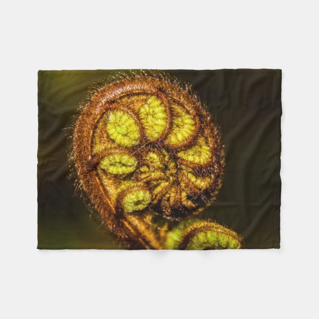 Manta Polar Young Fern Leaves (Frente (Horizontal))