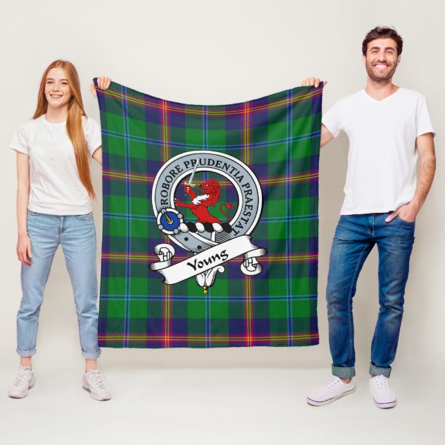 Manta Polar Young Modern Clan Badge Tartan Plaid (In situ)