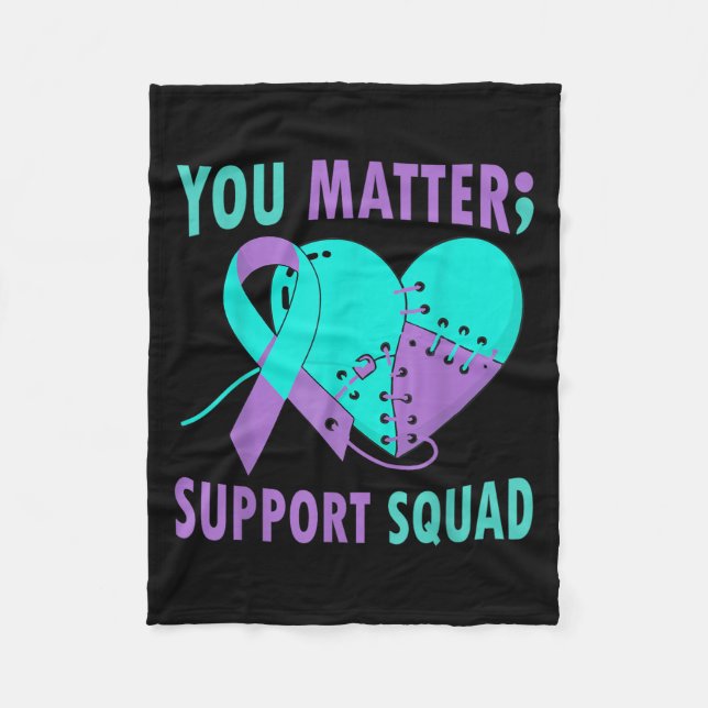 Manta Polar Your Life S Semicolon Suicide Prevention Awareness (Anverso)