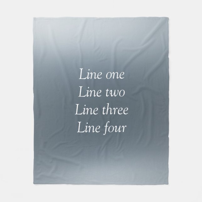 Manta Polar Your message here gray blue metallic background te (Anverso)