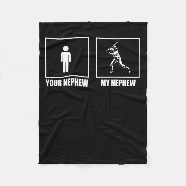 Manta Polar Your Nephew My New Phew Baseball  (Anverso)