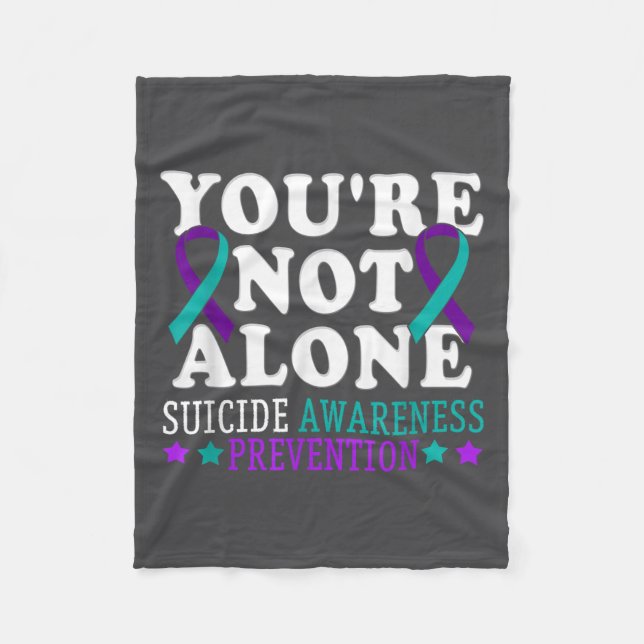 Manta Polar You're Not Alone Depression Suicide Prevention Awa (Anverso)
