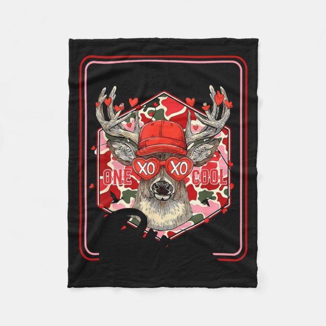 Manta Polar You're One Cool Buck Camouflage Valentine's Day Hu (Anverso)