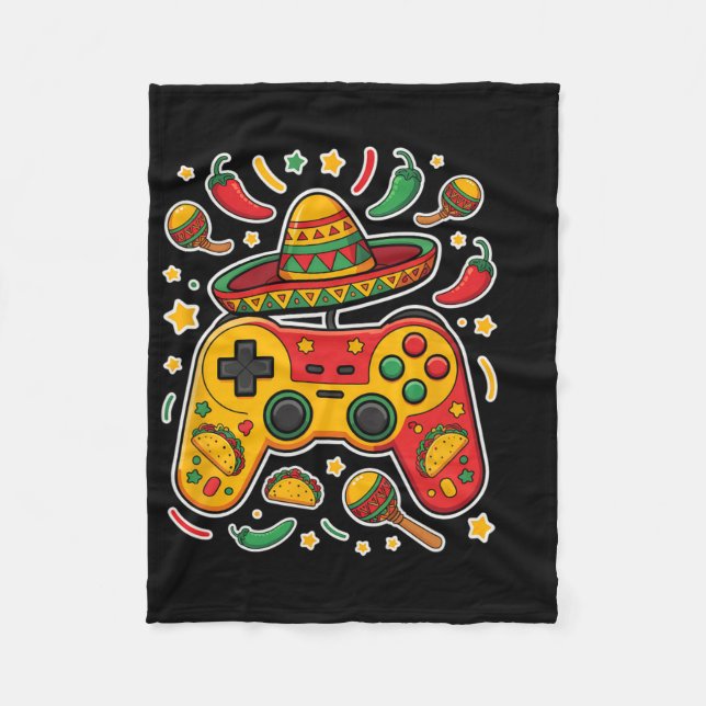 Manta Polar Youth Cinco De Mayo Gamer Shirt  (Anverso)