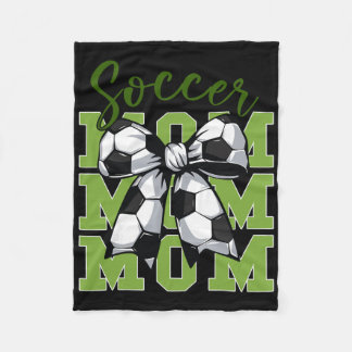 Manta Polar Youth Soccer Mom Coquette Bow Cute Sister Toddler 