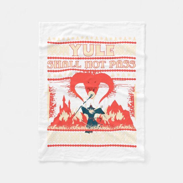 Manta Polar Yule Shall Not P Fantasy Wizard Holiday Pun Funny  (Anverso)