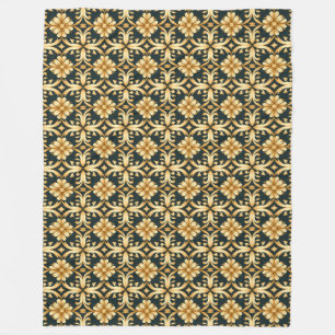Manta Polar Yuletide Gold Glimmer Fleece Blanket