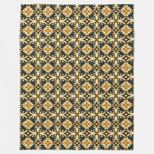 Manta Polar Yuletide Gold Glimmer Fleece Blanket (Anverso)