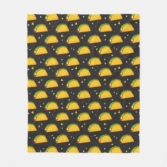 Manta Polar Yummy Taco Pattern (Anverso)