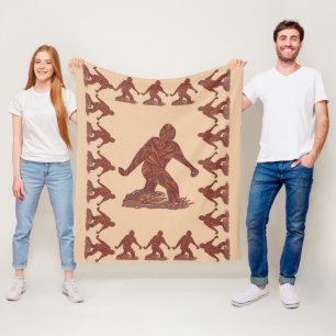 Manta Polar Z Bigfoot Sasquatch que camina Brown y modelo del