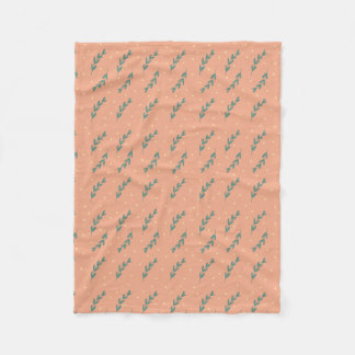 Manta Polar Zachte fleece met vrolijke botanische print