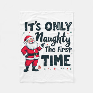 Manta Polar Zany Solo es Travieso la Primera Vez Santa Cristo