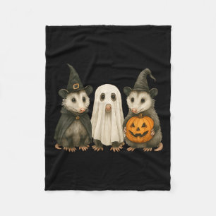 Manta Polar Zarigüeya Halloween Verano Bruja Fantasma Calabaza