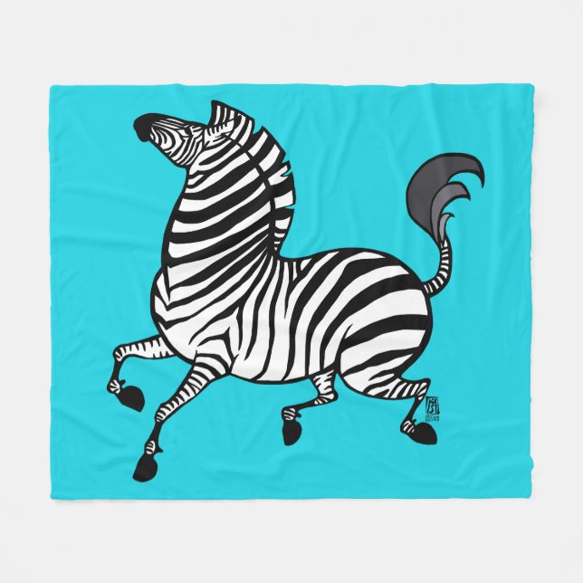 Manta Polar Zebra 3 Fleece Blanket (Frente (Horizontal))