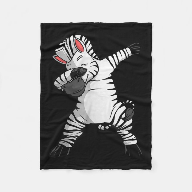 Manta Polar Zebra Costume For Kids Boys Girls Zoo Animal Print (Anverso)