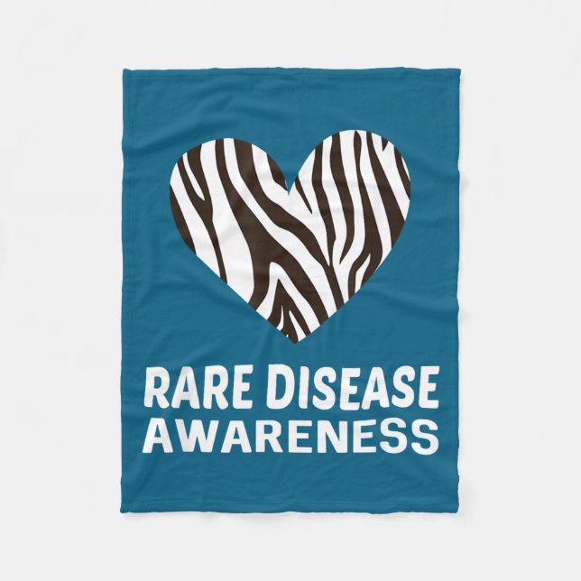 Manta Polar Zebra Heart Rare Disease Awareness Gift 2020  (Anverso)